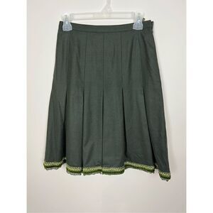 La Sartoria women skirt wool blend green made in Italy size small